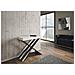 Consolle Allungabile 90x40/196 Cm Diago Small Telaio Antracite - Bianco Frassino - Foto miniatura 4
