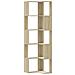 Libreria Angolare 5ripiani Rovere Sonoma 50x50x179 Cm Legno - Foto miniatura 2
