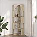 Libreria Angolare 5ripiani Rovere Sonoma 50x50x179 Cm Legno - Foto miniatura 3