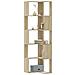 Libreria Angolare 5ripiani Rovere Sonoma 50x50x179 Cm Legno - Foto miniatura 1