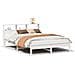 Letto Senza Materasso Bianco 140x200 Cm Legno Massello Di Pino - Foto miniatura 2