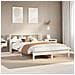 Letto Senza Materasso Bianco 140x200 Cm Legno Massello Di Pino - Foto miniatura 1