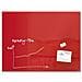 Gl212 Bacheca Magnetiche E Accessori Vetro 1200 X 900 Mm Rosso - Foto miniatura 1