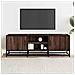 Mobile Tv Rovere Marrone 120x35x41 Cm Legno Multistrato Metallo - Foto miniatura 3