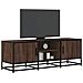Mobile Tv Rovere Marrone 120x35x41 Cm Legno Multistrato Metallo - Foto miniatura 1