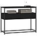 Tavolino Consolle Nero 100x40x75 Cm In Legno Multistrato - Foto miniatura 2