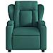 Poltrona Massaggiante Reclinabile Elettrica Verde Scuro Tessuto - Foto miniatura 9