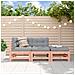 Set Salotto da Giardino 3 pz in Legno Massello di Douglas - Foto miniatura 2