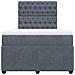 Giroletto a Molle con Materasso Grigio Scuro 120x190 cm Velluto - Foto miniatura 6