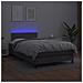 Giroletto Molle con Materasso e LED Grigio 120x200cm Similpelle - Foto miniatura 4