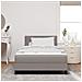 Letto Box Spring con Materasso Taupe 120x200 cm Tessuto - Foto miniatura 5