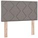 Letto Box Spring con Materasso Taupe 120x200 cm Tessuto - Foto miniatura 7