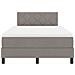 Letto Box Spring con Materasso Taupe 120x200 cm Tessuto - Foto miniatura 8