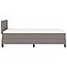 Letto Box Spring con Materasso Taupe 120x200 cm Tessuto - Foto miniatura 9