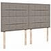 Struttura Letto Pouf con Materasso Tortora 160x200cm in Tessuto - Foto miniatura 9