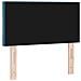Testiera LED con luci a strisce a LED Blu scuro 80 cm Velluto - Foto miniatura 7