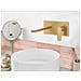Rubinetto Miscelatore Da Parete Per Lavabo Dichato Ottone Oro - Foto miniatura 1