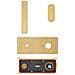 Rubinetto Miscelatore Da Parete Per Lavabo Dichato Ottone Oro - Foto miniatura 5
