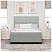 Letto a molle con materasso Grigio chiaro 160 x 200 cm Velluto - Foto miniatura 5