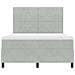 Letto a molle con materasso Grigio chiaro 160 x 200 cm Velluto - Foto miniatura 8