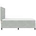 Letto a molle con materasso Grigio chiaro 160 x 200 cm Velluto - Foto miniatura 9