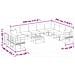 Set Divano da Giardino con cuscino 11 pcs Nero Alluminio - Foto miniatura 9