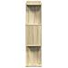 Libreria Divisorio 3 Ripiani Sonoma 70x24x97 cm in Truciolato - Foto miniatura 6