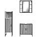 Set Mobili da Bagno 3 pz Grigio Sonoma in Legno Multistrato - Foto miniatura 6
