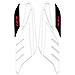 Adesivi 3D Per Scooter X Max 125 Protezione Compatibile Per Yamaha Xmax 2014-2016 Nero-Rosso - Foto miniatura 1