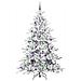 Albero di Natale Artificiale con Rami Pieghevoli Bianco 210 cm - Foto miniatura 3