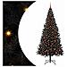Albero di Natale con 300 LED con supporto Nero 210 cm PVC - Foto miniatura 1