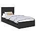 Letto con Contenitore Nero 90 x 190 cm Legno multistrato - Foto miniatura 1