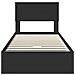 Letto con Contenitore Nero 90 x 190 cm Legno multistrato - Foto miniatura 8