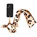 Tracolla Foulard Removibile Per Smartphone Universale Motivo Leopardo, Leopardato - Foto miniatura 1