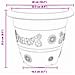 Vaso Rotondo per Fiori 6 pcs Rosso Mattone Ø 26 x 21.5 cm - Foto miniatura 9