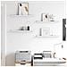 Scaffale da parete 4 pcs Marmo Bianco 60 x 9 x 3 cm - Foto miniatura 4