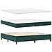 Letto a molle con materasso Verde Scuro 200 x 200 cm Velluto - Foto miniatura 6