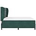 Letto a molle con materasso Verde Scuro 200 x 200 cm Velluto - Foto miniatura 8