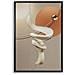 Stampa Con Led Su Tela Abstract Modello B Spirale Bianca Con Cornice Nera - Foto miniatura 1