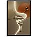 Stampa Con Led Su Tela Abstract Modello B Spirale Bianca Con Cornice Nera - Foto miniatura 5