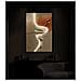 Stampa Con Led Su Tela Abstract Modello B Spirale Bianca Con Cornice Nera - Foto miniatura 8