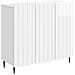 Credenza Bianco Lucido 89 x 34,5 x 82 cm Legno ingegnerizzato - Foto miniatura 1