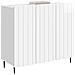 Credenza Bianco Lucido 89 x 34,5 x 82 cm Legno ingegnerizzato - Foto miniatura 2
