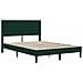 Struttura letto con materasso Verde Scuro 160 x 200 cm Velluto - Foto miniatura 4