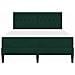 Struttura letto con materasso Verde Scuro 160 x 200 cm Velluto - Foto miniatura 6
