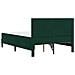 Struttura letto con materasso Verde Scuro 160 x 200 cm Velluto - Foto miniatura 8