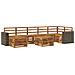 Set di divani da esterno 8 pcs Naturale - Foto miniatura 1