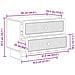 Armadio da Notte con cassetto Legno antico 62 x 34,5 x 47,5 cm - Foto miniatura 9