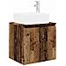 Set di mobili per il bagno 6 pcs Legno antico - Foto miniatura 5