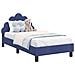 Struttura letto bambini con testata Blu Polizia 80 x 160 cm - Foto miniatura 1